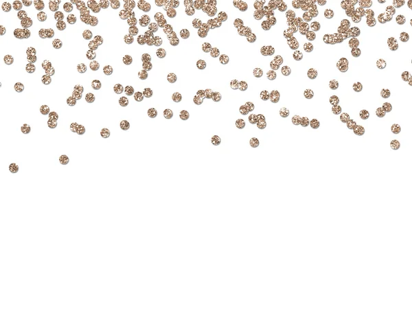 Christmas gold sequin styled mock-up desktop image with a white background — Stock Photo, Image