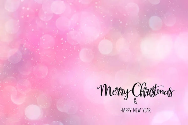 Pink abstract backdrop with Christmas quote. — Stock Photo, Image