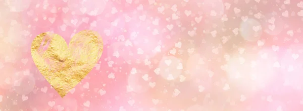 Valentines Social Media Header Banner mit Kopierraum — Stockfoto