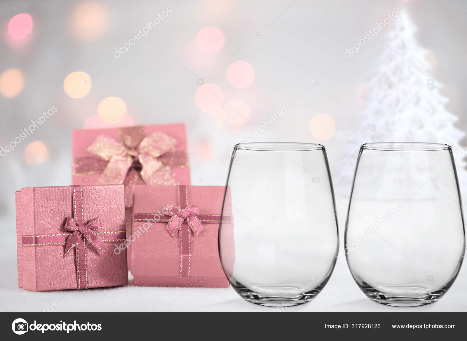 Download Christmas Stemless Wine Glass Mockup Royalty Free Photo Stock Image By C Capdesign 317928126