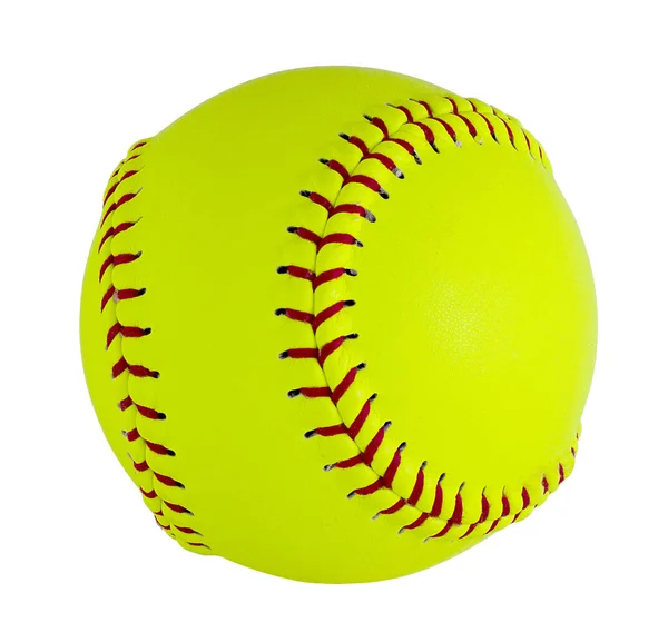 Softball isolado no fundo branco . — Fotografia de Stock