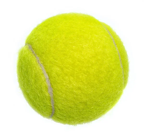 New yellow tennis ball, isolated — Stock Photo, Image