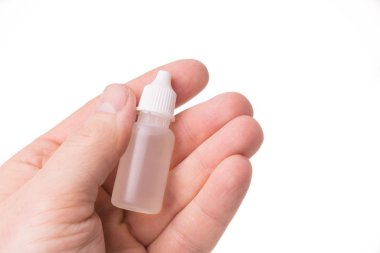 örnek tüp eldivenli elini tutar