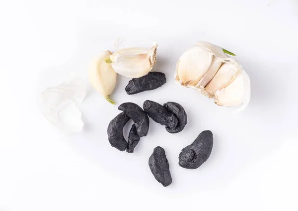 Pile of Black Garlic — Stock Photo, Image