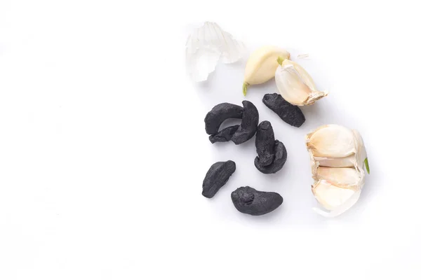 Σωρός από μαύρο σκόρδο — Φωτογραφία Αρχείου