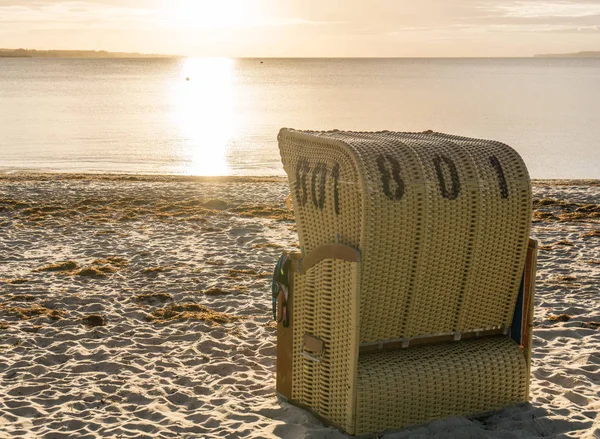 European Beach wicker chairs — Stock Photo, Image