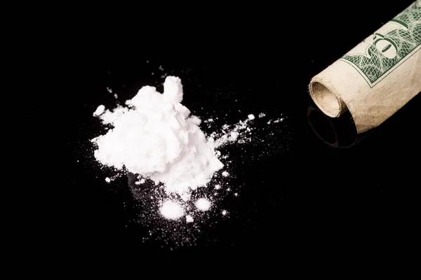 Cocaína u otras drogas ilegales — Foto de Stock