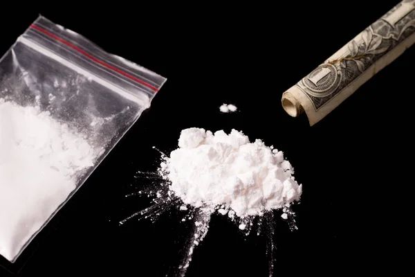 A kokain és más illegális drogok — Stock Fotó