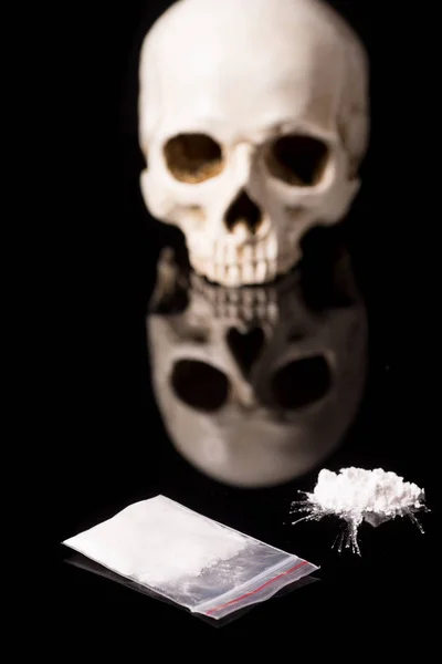 Kokain ya da diğer yasadışı uyuşturucu — Stok fotoğraf