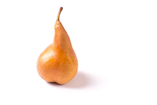 Delicious Organic Ripe Pear Isolated White Background — Stock Photo, Image