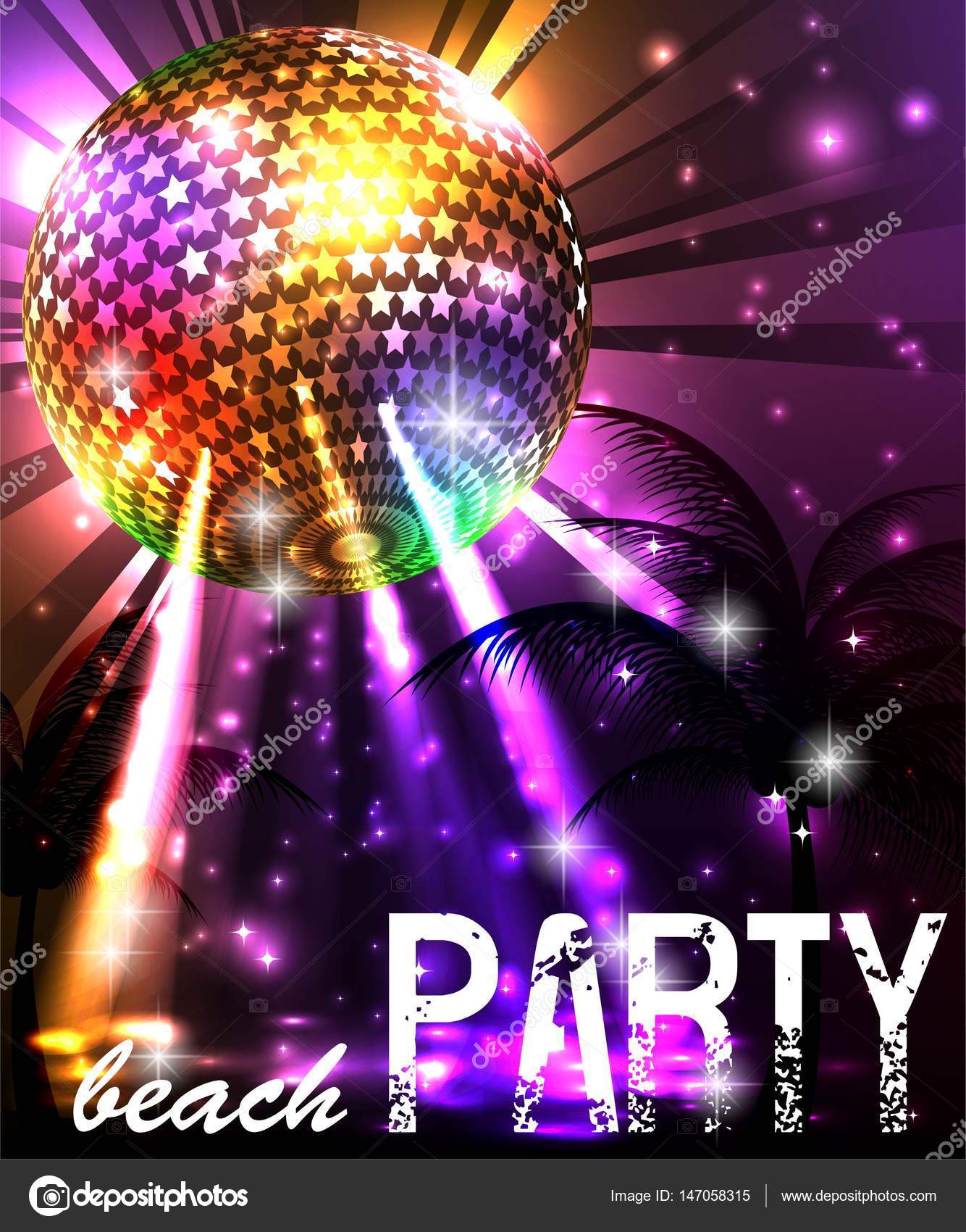 disco beach ball
