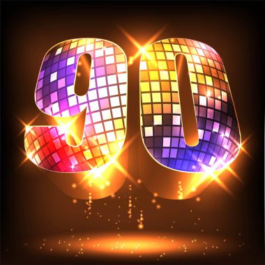 Numara doksan. 3D resimler