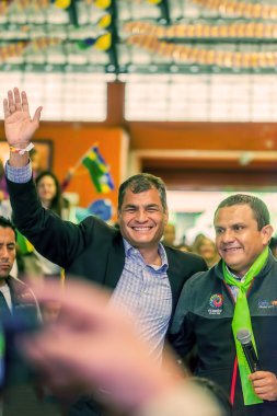 Appearance Of Ecuadorian President Rafael Correa clipart