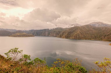 Laguna Cuicocha, eskiden şiling şimdi Pigs Gölü, Ecuador