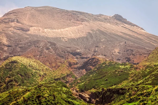 通古拉瓦火山，一座活火山的顶端 — 图库照片