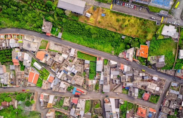 Kalabalık şehir bina Banos, Ekvator