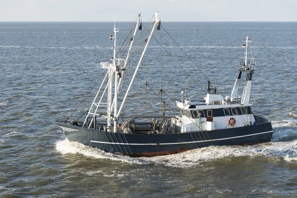 Fishing boat on Wadden Sea — Stock Photo, Image