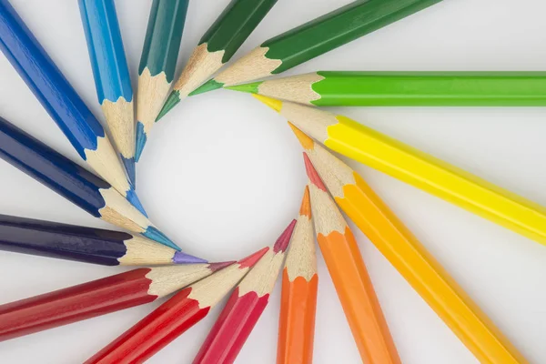 Crayons como imagem de fundo — Fotografia de Stock