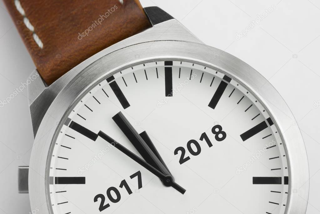 Watch with text 2017 2018