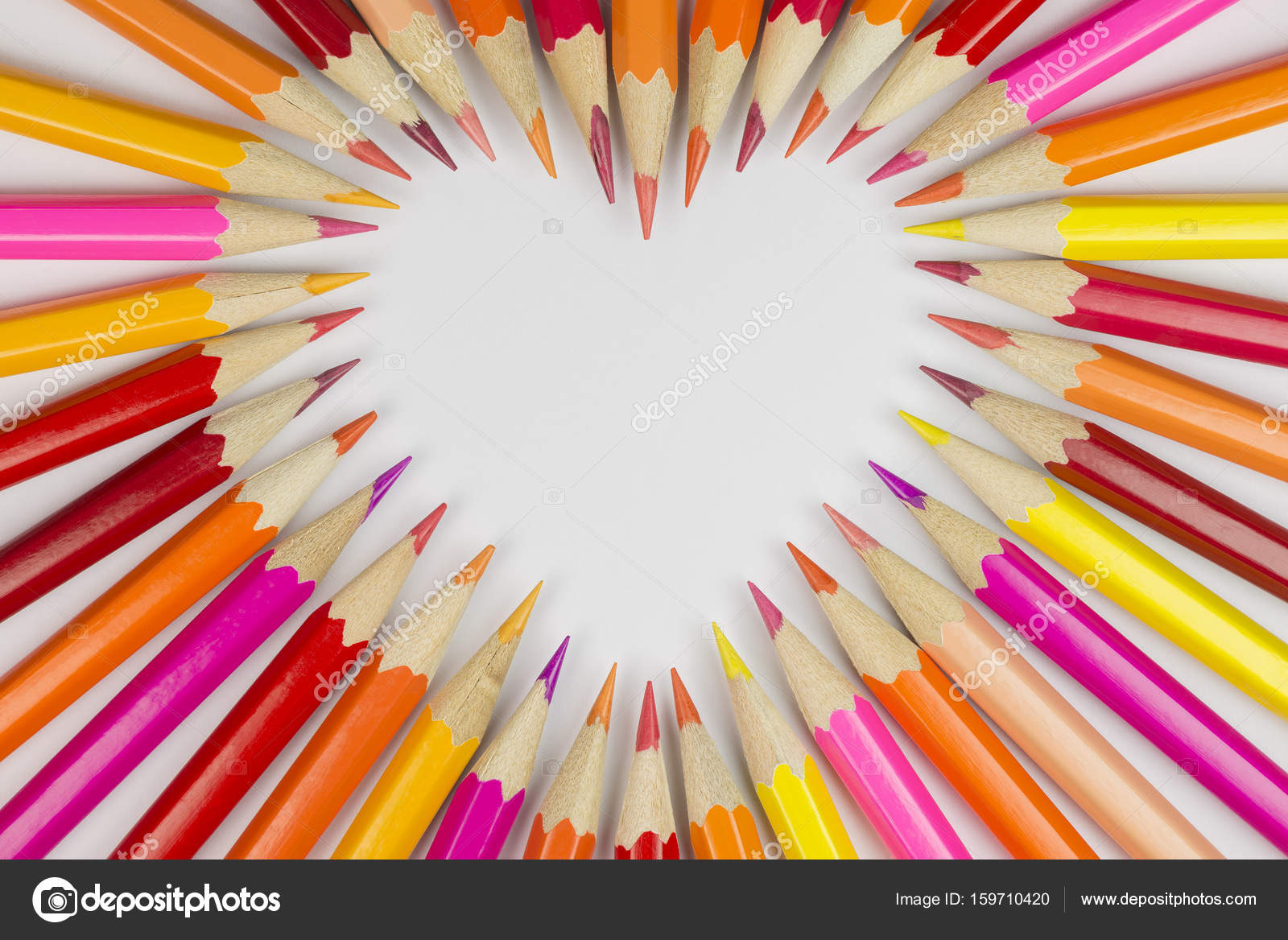Wooden crayons as background picture Stock Photo by ©tofotografie 159710420