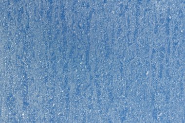 Ice on a frozen skylight