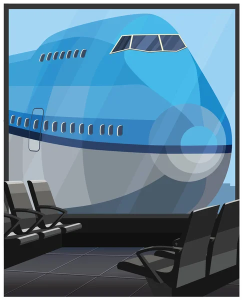 Large passenger airliner — Stock Vector