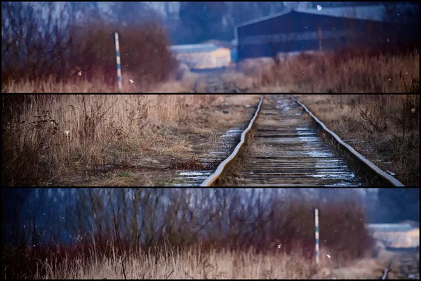 Retro demiryolu kompozisyon
