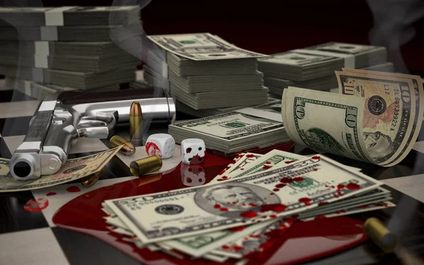 Кров, гроші та пара пістолета запас фото
