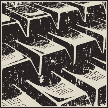 Retro altın parlayan barlarda