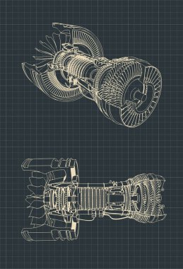 Turbofan Jet Motor planı