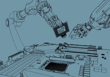 Robotlar bir bilgisayar kurar