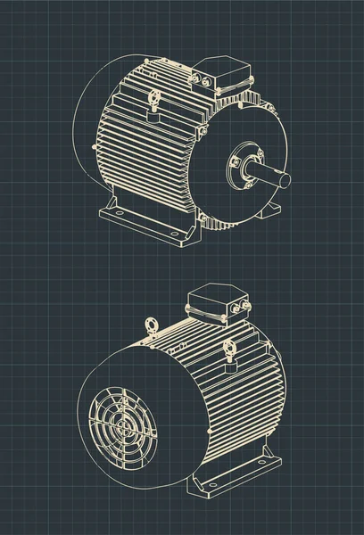 Progetti di motori elettrici — Vettoriale Stock