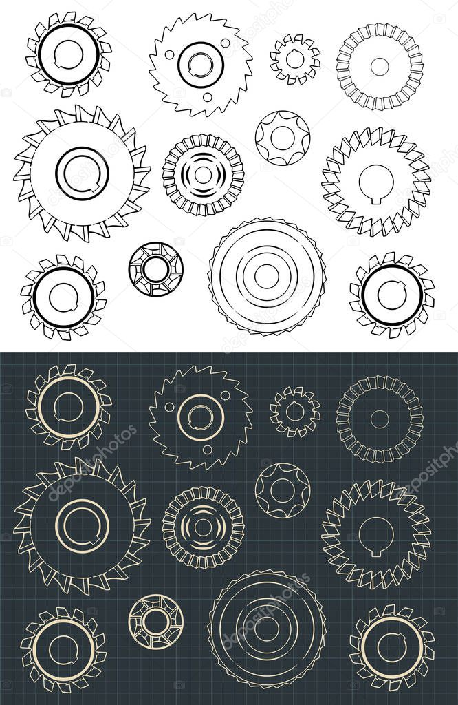 Cutting and Milling Circles Set