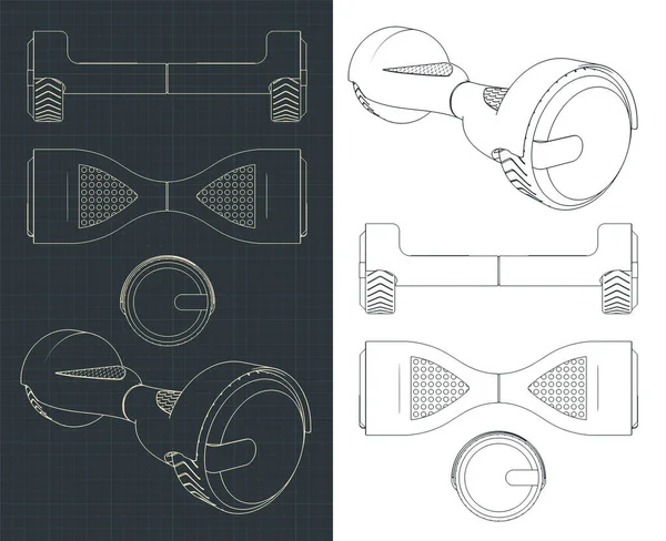 Stilisierte Vektorillustration Eines Motorrollers — Stockvektor