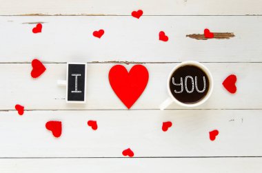 St Sevgililer günü vintage genel gider kompozisyon ı love u itiraf