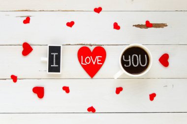 St Sevgililer günü vintage genel gider kompozisyon ı love u itiraf
