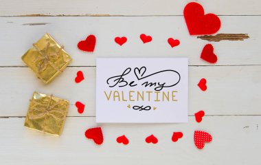 Sevgililer günü kalpleri vintage genel gider kompozisyon