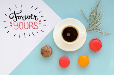 Sevgililer günü Not vintage genel gider kompozisyonu