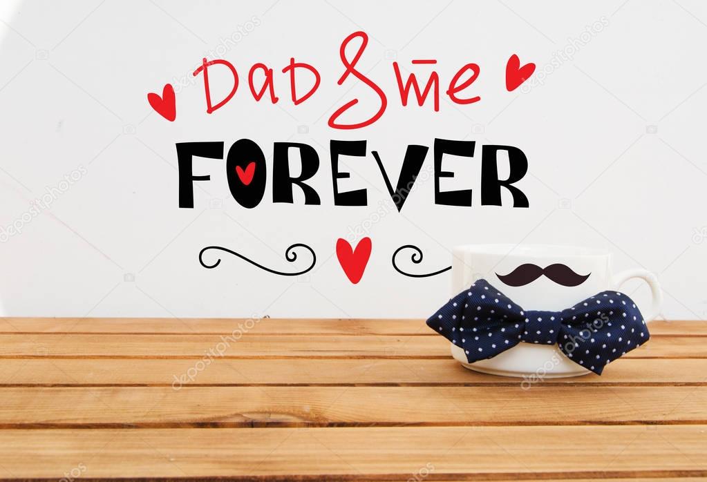 Father's Day funny greeting card concept