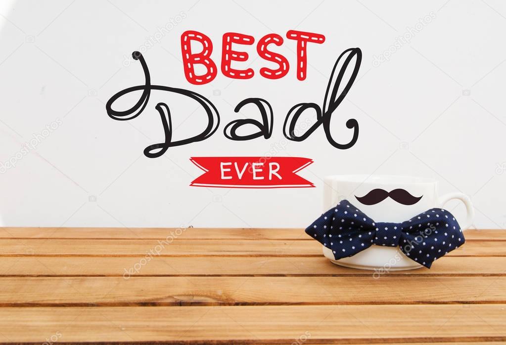 Father's Day funny greeting card concept
