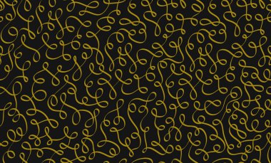 Vektör karışık çizgi ile seamless modeli. Özet yinelenen arka plan eğrileri