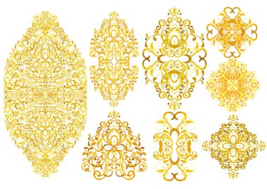 Suluboya hassas öğeleri.