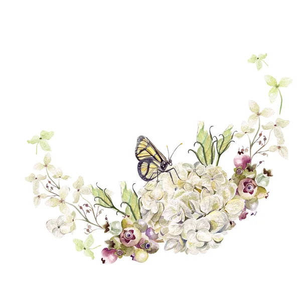 Patroon met aquarel petunia bloemen op de achtergrond — Stockfoto
