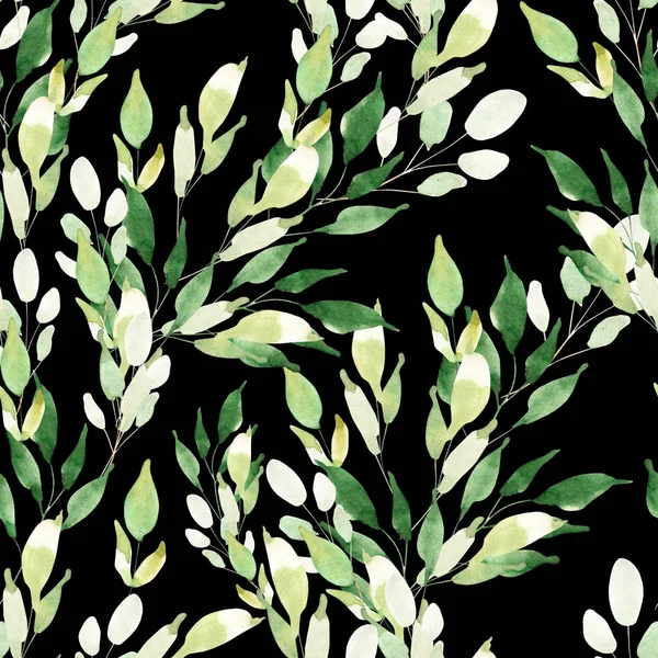 Яркий акварель с листьями. Иллюстрация — стоковое фото