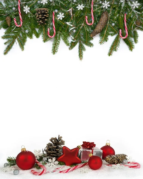 크리스마스 프레임 레드 lollypops 4-fifths3 — 스톡 사진