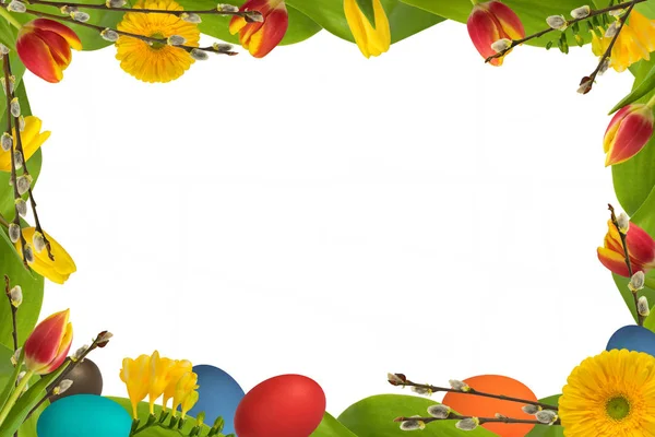 Plnoformátový velikonoční dekorace — Stock fotografie