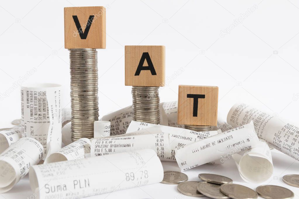 VAT decoration with receipts .