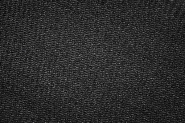 Black Fabric Texture Textile Background Vignette — Stock Photo, Image