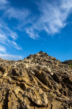 El Port de la Selva, Costa Brava, Catalonya, İspanya 'nın muhteşem kayalık kıyı şeridi