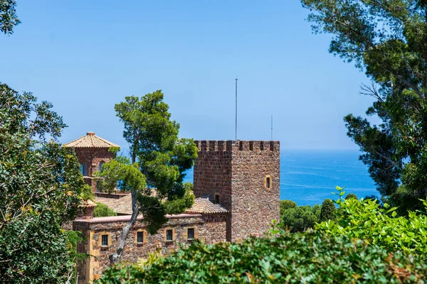Beatiful small Mediterranean castle of Spain,Catalunya,Europe